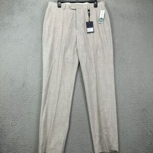 Zanetti Torino Pants Dress Mens 32X32 Beige Stitch Fix Straight Leg Stretch NEW